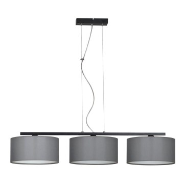 Chandelier on a string ASTRA 3xE27/60W/230V grey