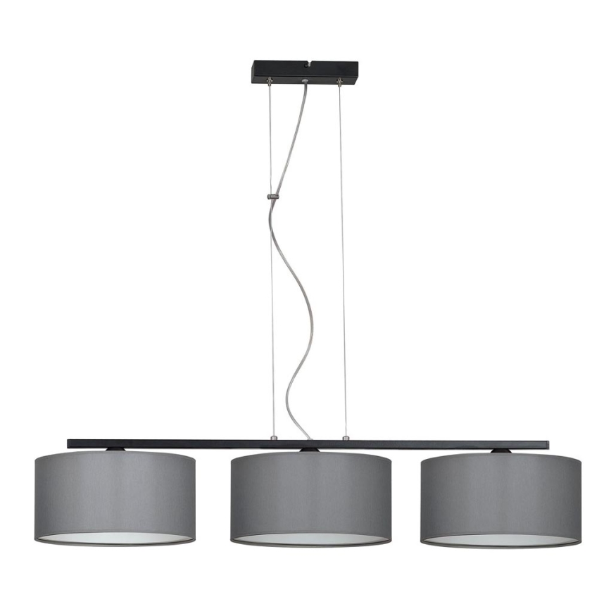 Chandelier on a string ASTRA 3xE27/60W/230V grey