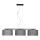 Chandelier on a string ASTRA 3xE27/60W/230V grey