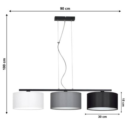 Chandelier on a string ASTRA 3xE27/60W/230V