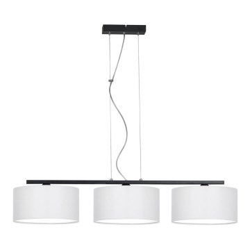 Chandelier on a string ASTRA 3xE27/60W/230V white