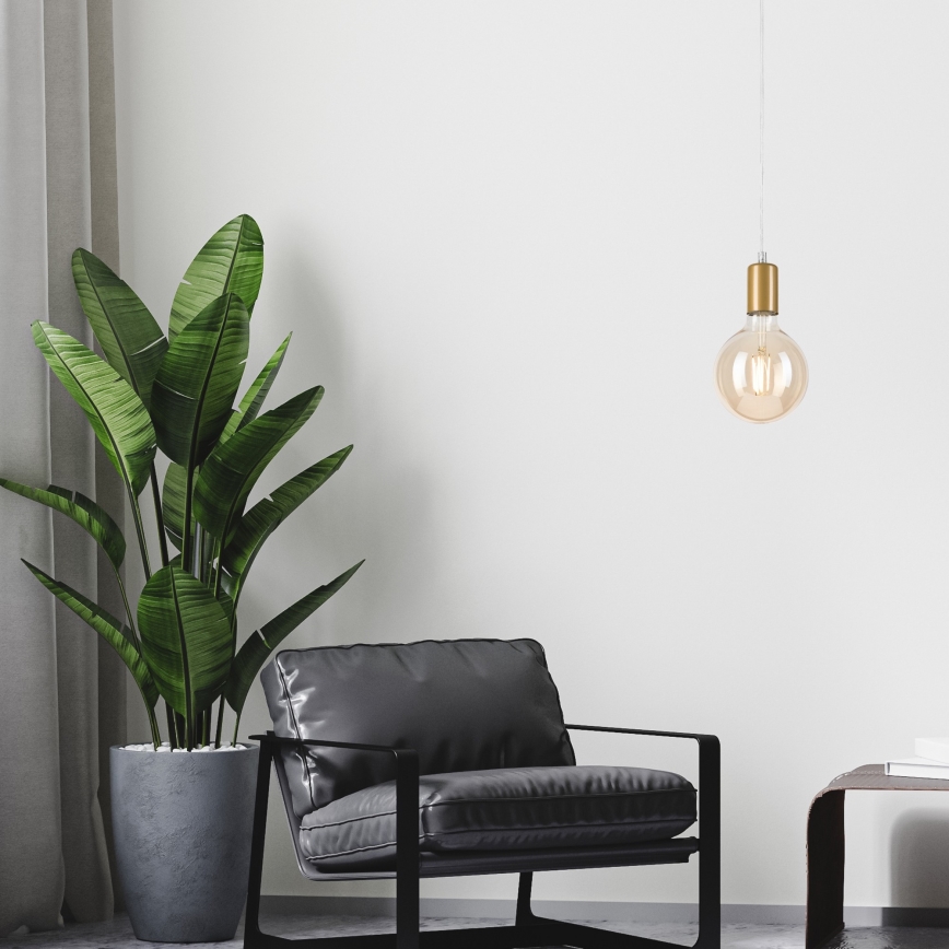 Chandelier on a string ASTRID 1xE27/60W/230V gold