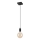 Chandelier on a string ASTRID 1xE27/60W/230V matte black