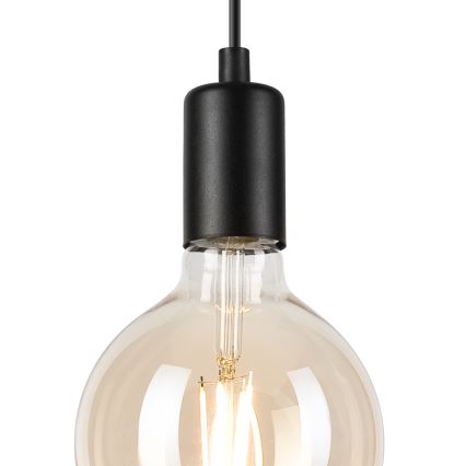 Chandelier on a string ASTRID 1xE27/60W/230V matte black