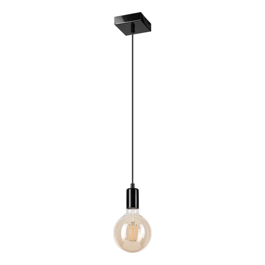 Chandelier on a string ASTRID 1xE27/60W/230V shiny black