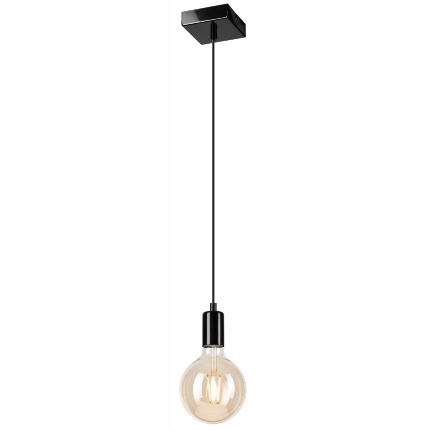 Chandelier on a string ASTRID 1xE27/60W/230V shiny black