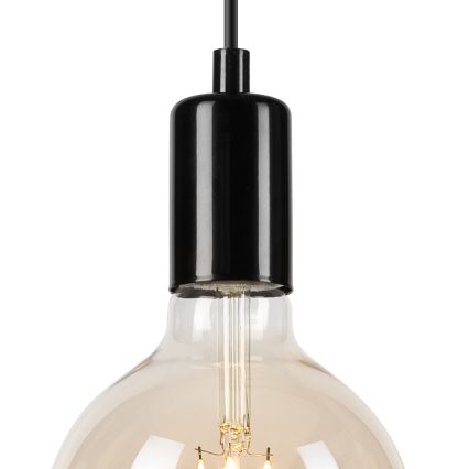 Chandelier on a string ASTRID 1xE27/60W/230V shiny black