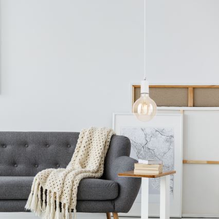 Chandelier on a string ASTRID 1xE27/60W/230V white