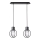 Chandelier on a string AURA 2xE27/60W/230V black