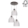 Chandelier on a string AURA 3xE27/60W/230V beech - FSC certified