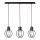 Chandelier on a string AURA 3xE27/60W/230V black