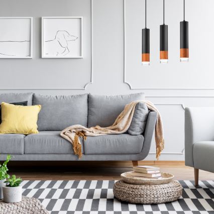 Chandelier on a string AURELIA 3xGU10/10W/230V
