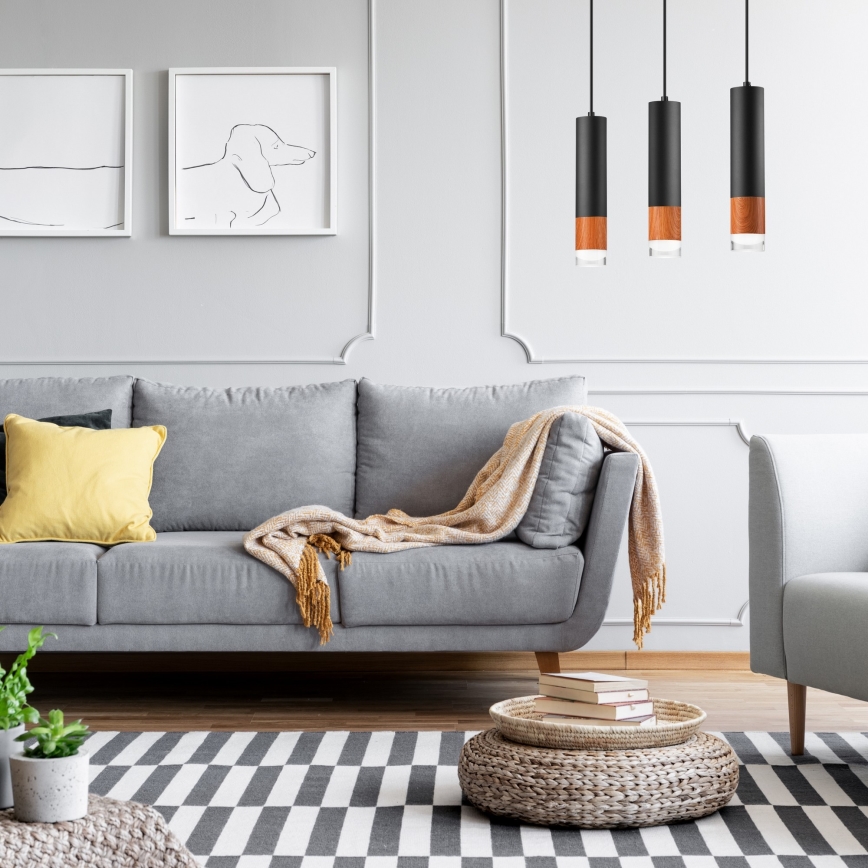 Chandelier on a string AURELIA 3xGU10/10W/230V