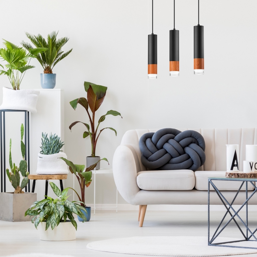 Chandelier on a string AURELIA 3xGU10/10W/230V