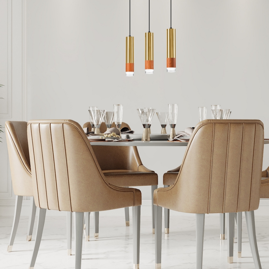 Chandelier on a string AURELIA 3xGU10/10W/230V