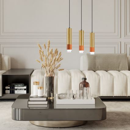 Chandelier on a string AURELIA 3xGU10/10W/230V