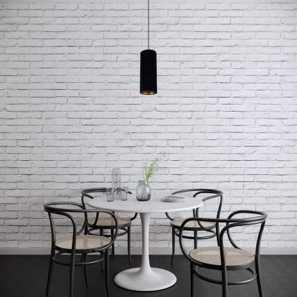 Chandelier on a string AVALO 1xE27/60W/230V black