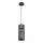 Chandelier on a string AVALO 1xE27/60W/230V grey/black