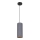 Chandelier on a string AVALO 1xE27/60W/230V grey