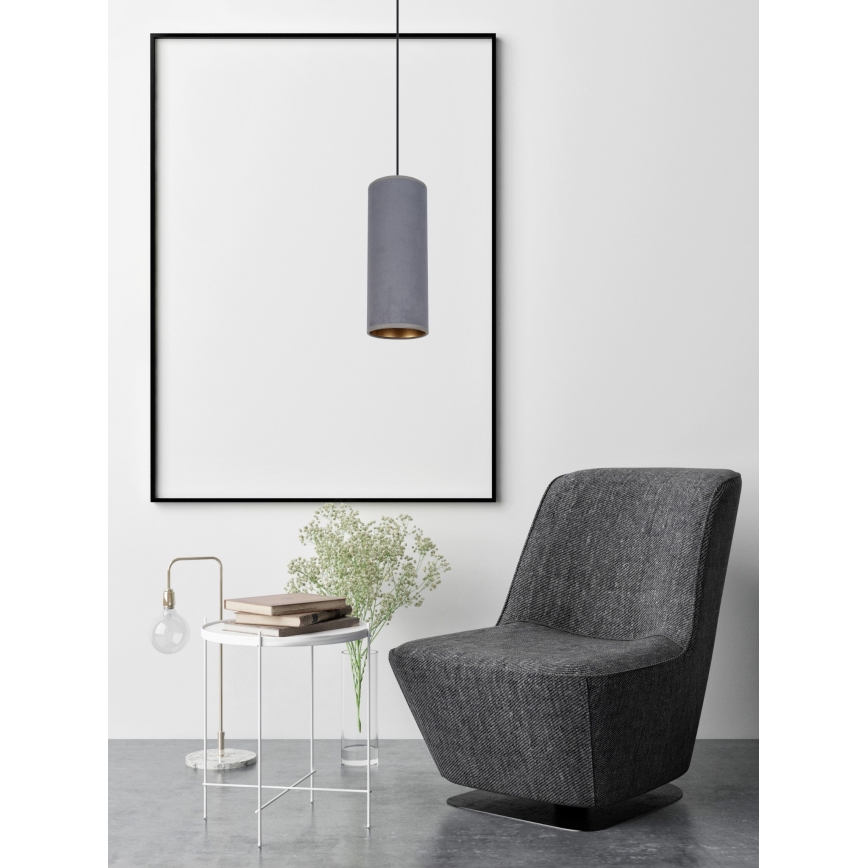 Chandelier on a string AVALO 1xE27/60W/230V grey