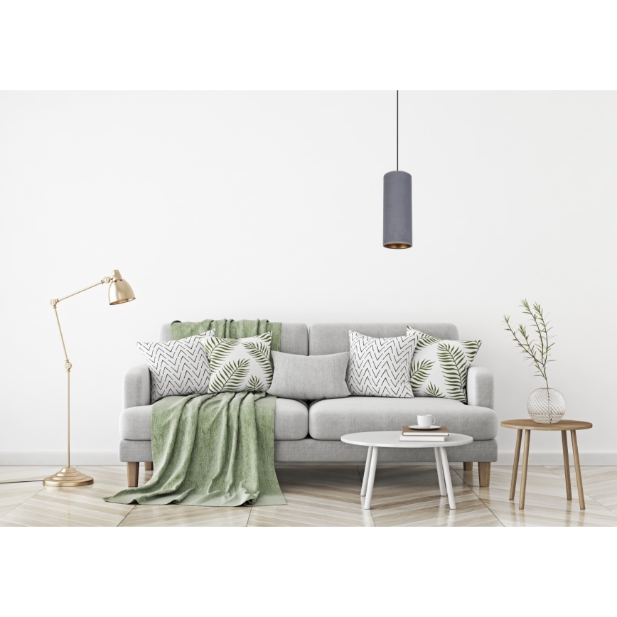 Chandelier on a string AVALO 1xE27/60W/230V grey