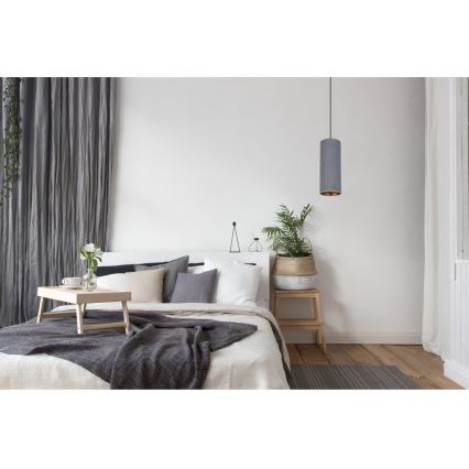 Chandelier on a string AVALO 1xE27/60W/230V grey