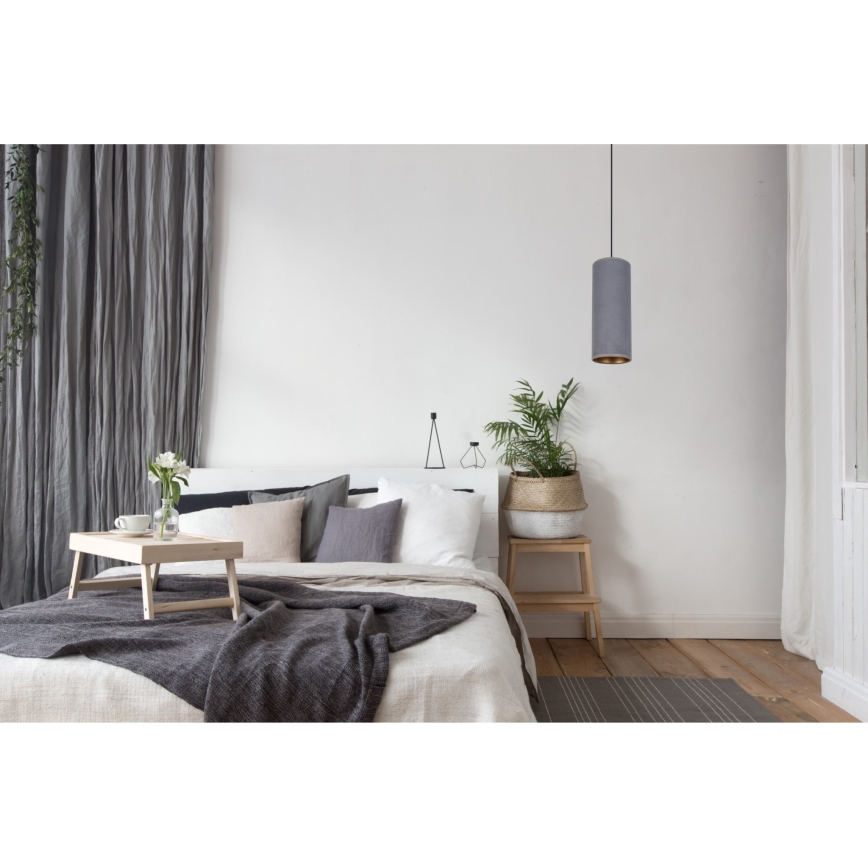 Chandelier on a string AVALO 1xE27/60W/230V grey