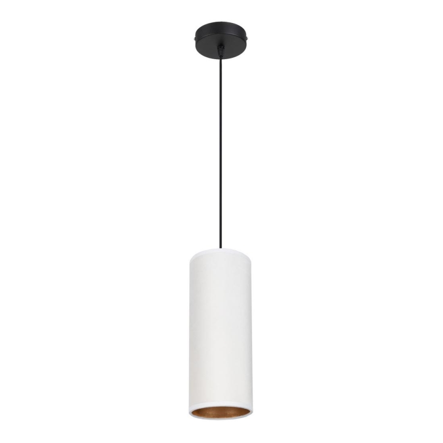 Chandelier on a string AVALO 1xE27/60W/230V white/copper