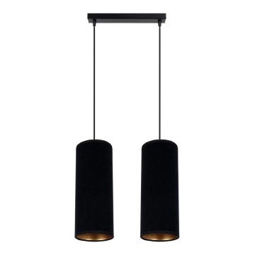 Chandelier on a string AVALO 2xE27/60W/230V black