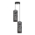 Chandelier on a string AVALO 2xE27/60W/230V d. 20 cm grey/black