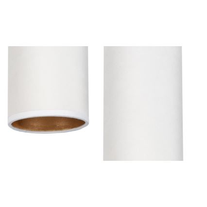 Chandelier on a string AVALO 2xE27/60W/230V d. 20 cm white/copper