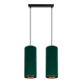 Chandelier on a string AVALO 2xE27/60W/230V green/copper