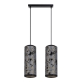 Chandelier on a string AVALO 2xE27/60W/230V grey/black