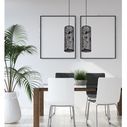 Chandelier on a string AVALO 2xE27/60W/230V grey/black