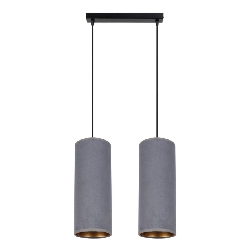 Chandelier on a string AVALO 2xE27/60W/230V grey