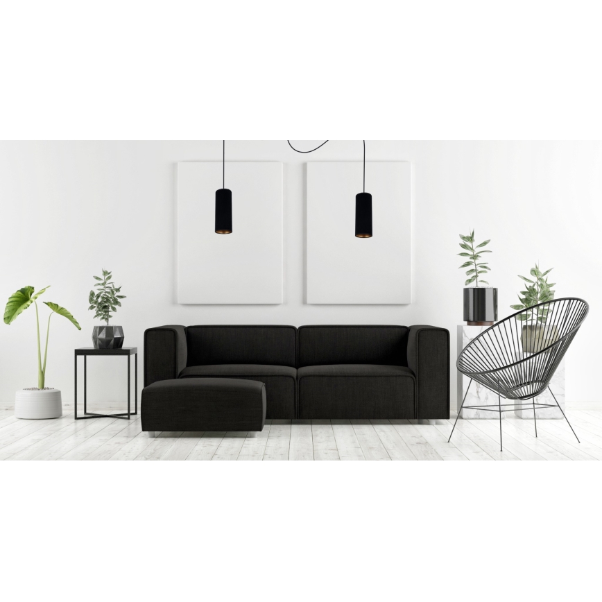 Chandelier on a string AVALO 2xE27/60W/230V spider black