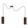 Chandelier on a string AVALO 2xE27/60W/230V spider brown/copper