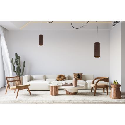 Chandelier on a string AVALO 2xE27/60W/230V spider brown/copper