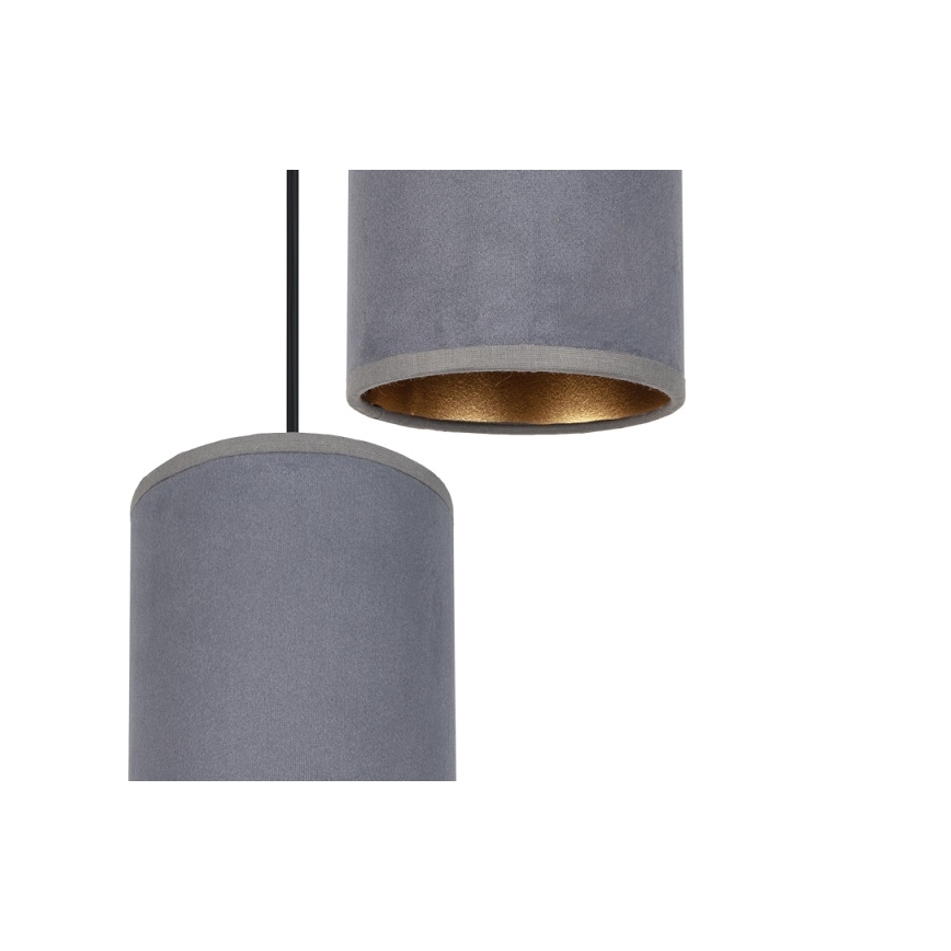 Chandelier on a string AVALO 2xE27/60W/230V spider grey