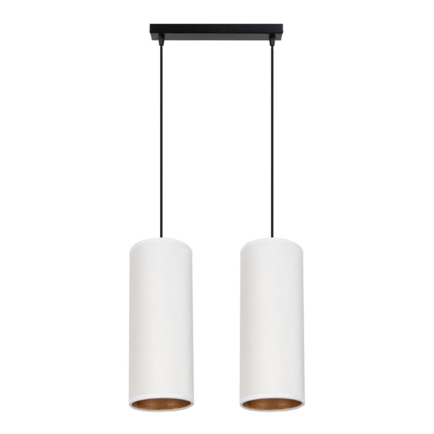 Chandelier on a string AVALO 2xE27/60W/230V white/copper