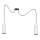 Chandelier on a string AVALO 2xE27/60W/230V white/copper