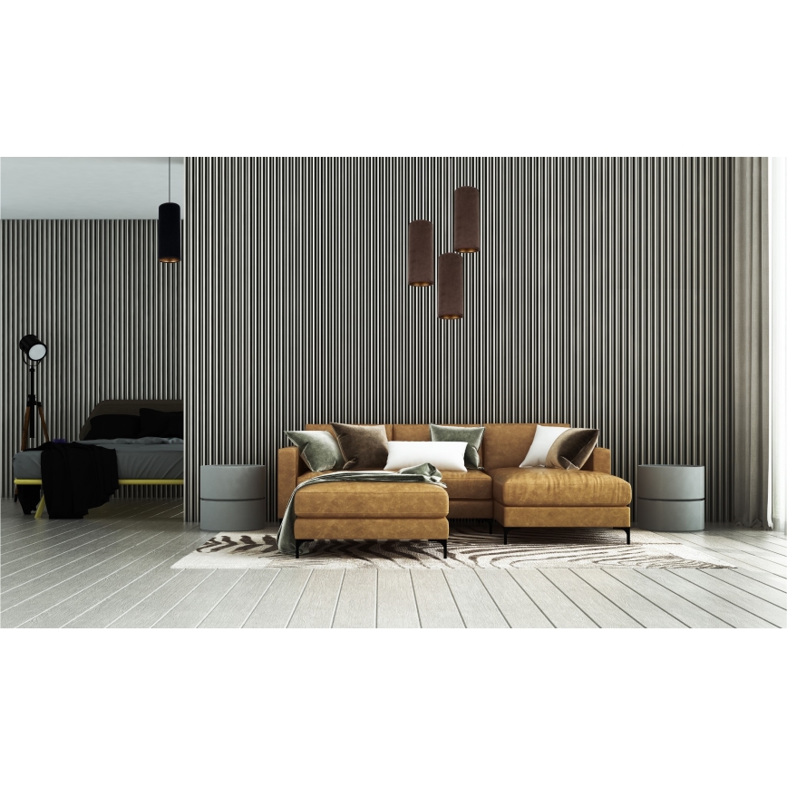 Chandelier on a string AVALO 3xE27/60W/230V d. 35 cm brown/copper