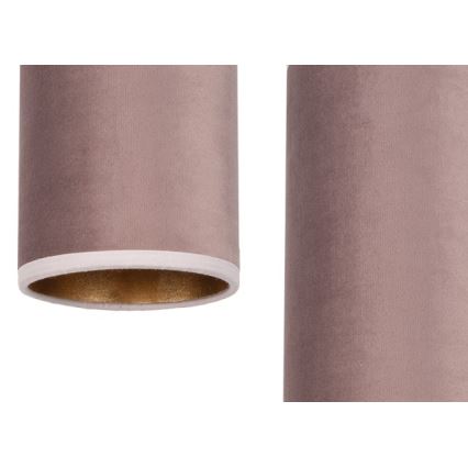 Chandelier on a string AVALO 3xE27/60W/230V d. 35 cm pink/copper