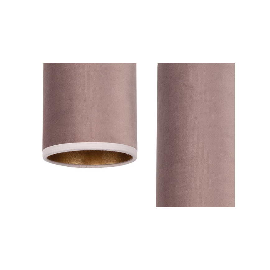Chandelier on a string AVALO 3xE27/60W/230V d. 35 cm pink/copper
