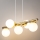 Chandelier on a string AVOLA 5xG9/12W/230V gold