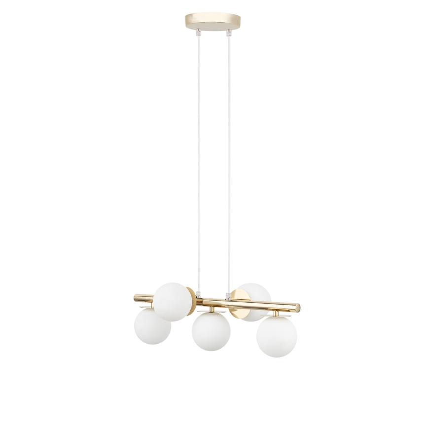 Chandelier on a string AVOLA 5xG9/12W/230V gold