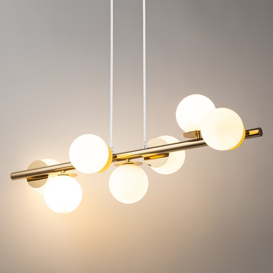 Chandelier on a string AVOLA 7xG9/12W/230V gold