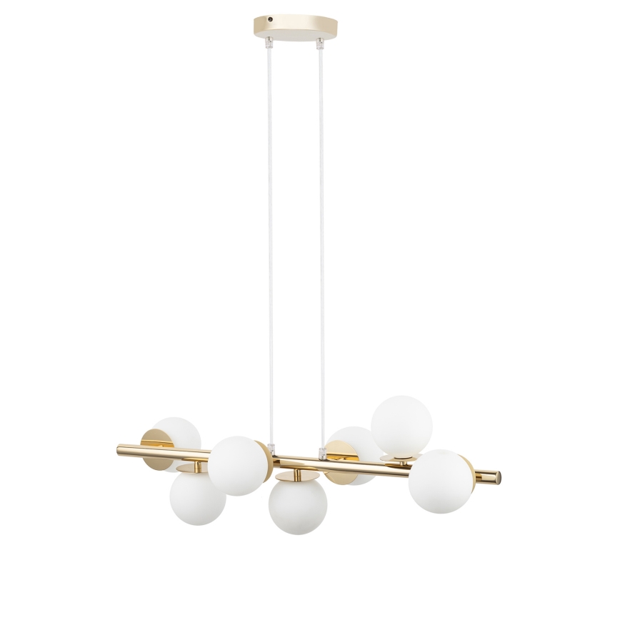 Chandelier on a string AVOLA 7xG9/12W/230V gold