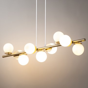 Chandelier on a string AVOLA 9xG9/12W/230V gold
