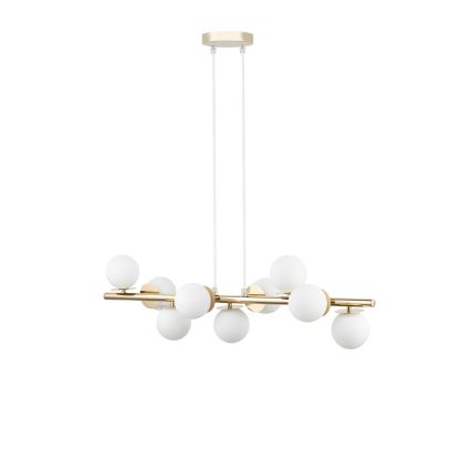 Chandelier on a string AVOLA 9xG9/12W/230V gold